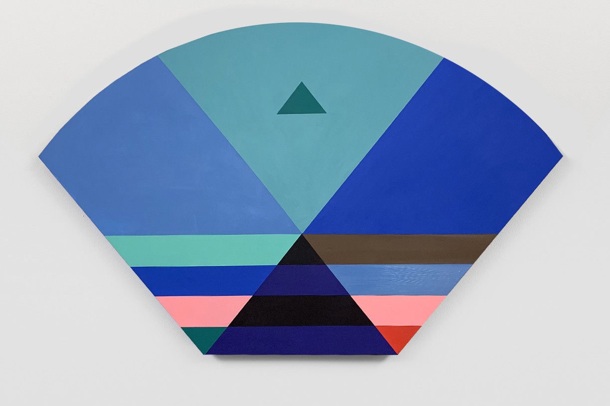 'VIEW_3B_02', 2019. Pigment and acrylic on wood. 25.5 × 36 inches